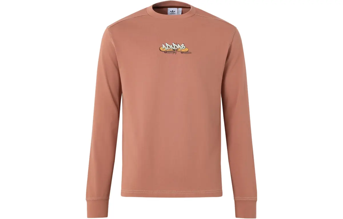 Adidas Originals City Skate Long Sleeve Tee T Shirt Unisex Clay Strata