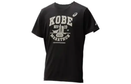 ASICS T Shirts Men's Black Crew Neck Moderate Straight Fit