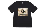 Converse T Shirts Men's Black Crew Neck Moderate Straight Fit