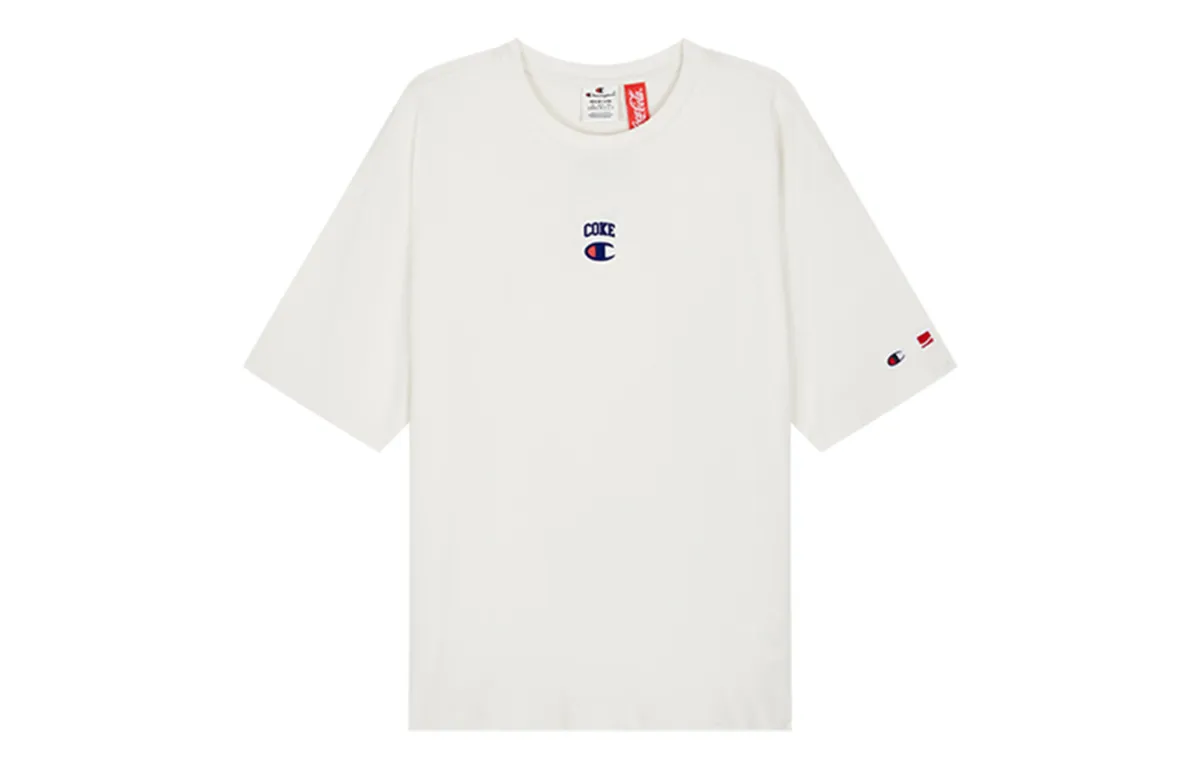 Champion X Coca Cola Logo Printed Crewneck T-Shirt