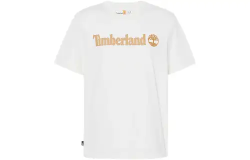 Timberland T Shirts Men's White Crew Neck Moderate Straight Fit