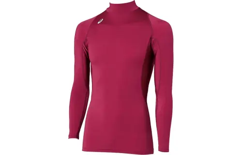 ASICS T Shirts Men's Rose Red Stand Collar Moderate Other