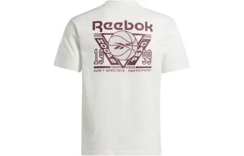 Reebok BB SEASONAL GRAPHIC T Shirt Men's Ecru