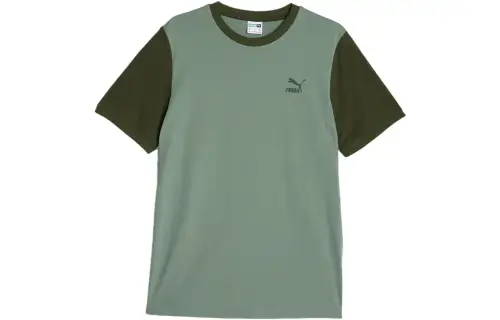 PUMA CLASSICS T Shirt Classics Block Homme T Shirt Men's Green