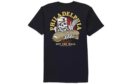 Vans T Shirts Men's Black Crew Neck Moderate Straight Fit