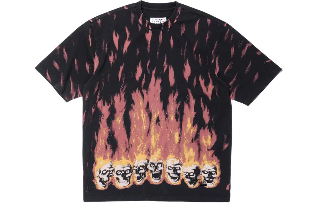 Supreme x MM6 Maison Margiela flame-print T-shirt