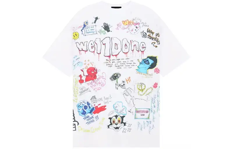 WE11DONE graphic-print cotton T-shirt