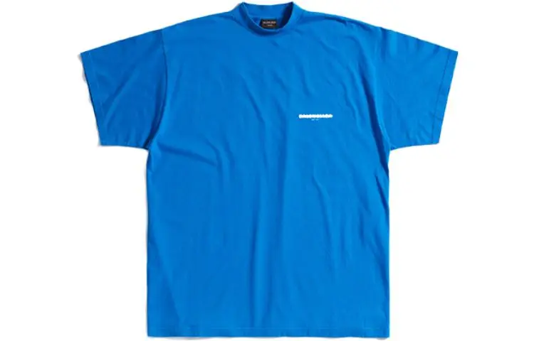 Balenciaga SS23 T Shirt Loose Fit Men's Blue
