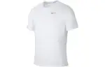 Nike T Shirts Men's White Crew Neck Moderate Straight Fit