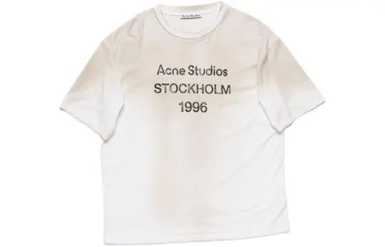 Acne Studios Logo Printed Crewneck T Shirt