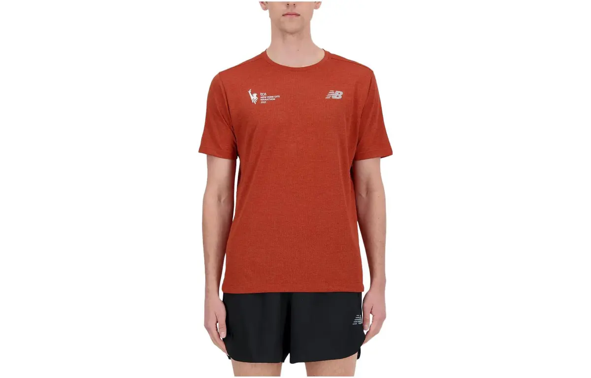 New Balance T Shirt Men's Brown Red