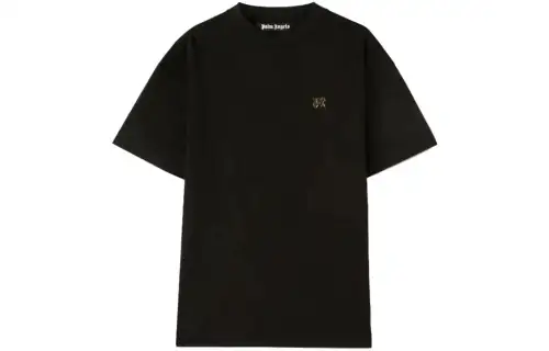 Palm Angels monogram-appliqué cotton T-shirt