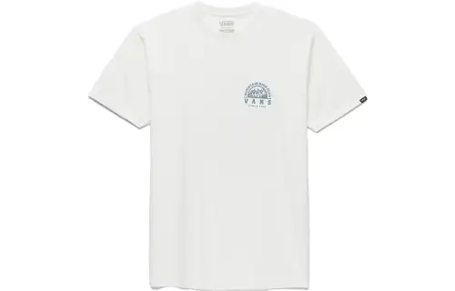 Vans Mountain High Club T Shirts Unisex White Crew Neck Moderate Straight Fit