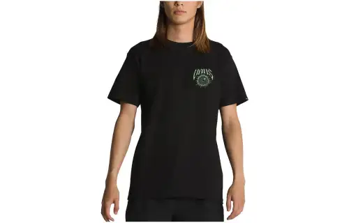 Vans T Shirts Unisex Black Crew Neck Moderate Straight Fit