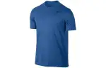 Nike T Shirts Men's Blue Crew Neck Moderate Straight Fit