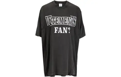 Vetements T Shirt Unisex Washed Black