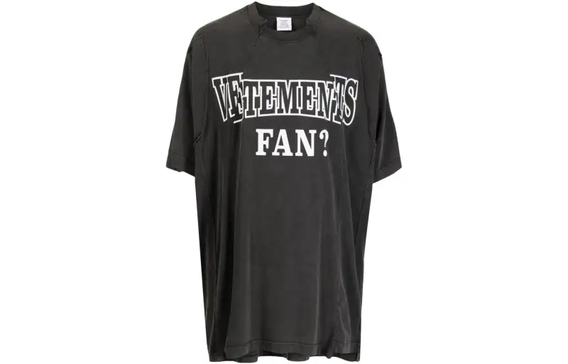Vetements T Shirt Unisex Washed Black