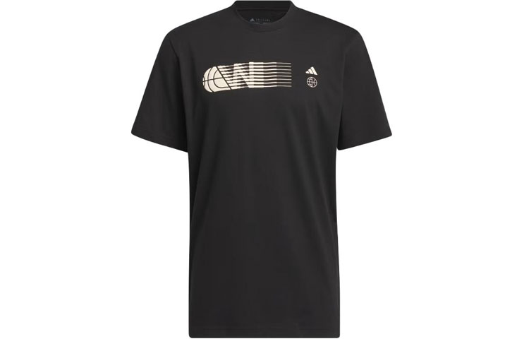 Adidas Worldwide Hoops City Graphic Tee T Shirt Men's Black