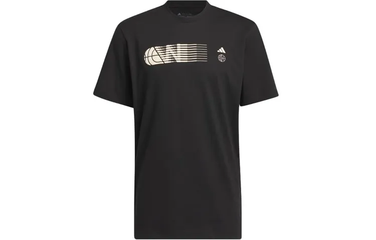 Adidas Worldwide Hoops City Graphic Tee T Shirt Men's Black