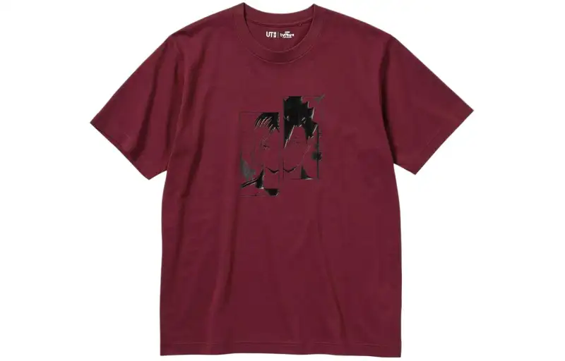 UNIQLO x PAIQIUSHAONIAN,LIANMINGKUAN T Shirt Unisex Maroon