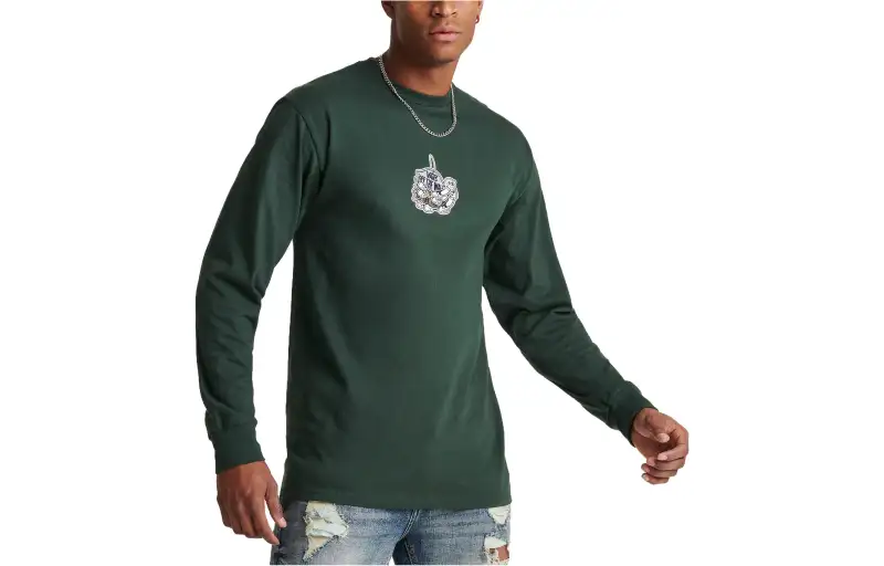 Vans T Shirts Men's Green Crew Neck Moderate Other