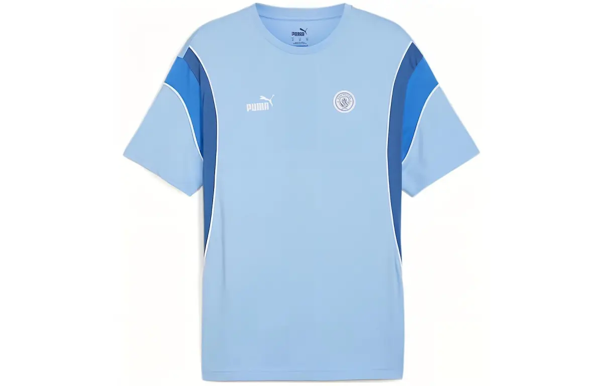PUMA Manchester City FtblArchive T Shirt Men's Light Blue