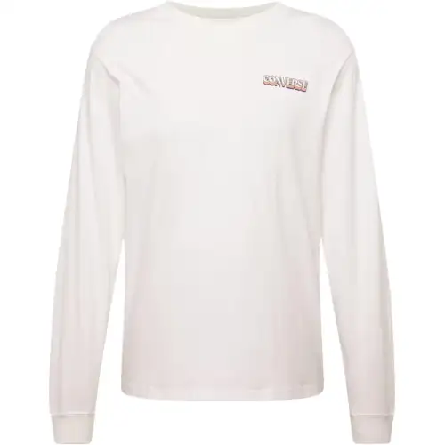 Converse T Shirts Men's White Crew Neck Moderate Straight Fit