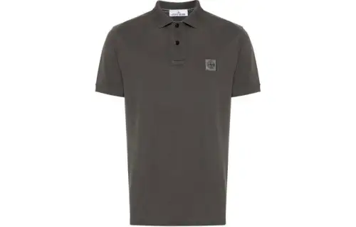 STONE ISLAND Compass patch Cotton Polo Shirt