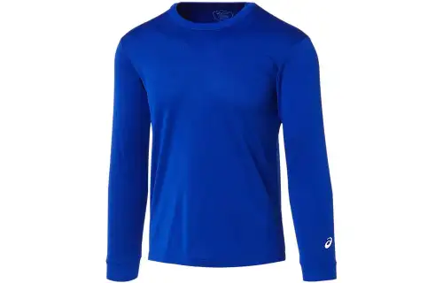 ASICS T Shirts Men's Blue Crew Neck Moderate Straight Fit