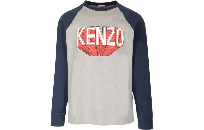 KENZO Logo-Printed Long Sleeved T-Shirt