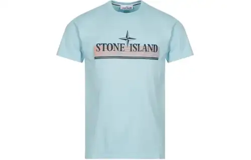 STONE ISLAND T Shirt Men's Sky Blue