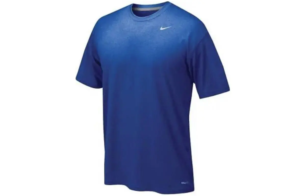 Nike T-Shirts Men's Royal Blue Crew Neck Moderate Straight Fit