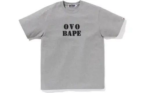 Bape X Ovo Stencil Logo Tee