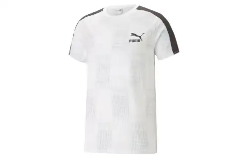 PUMA T Shirt T7 Sport Homme T Shirt Men's White