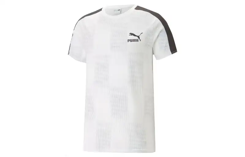 PUMA T Shirt T7 Sport Homme T Shirt Men's White