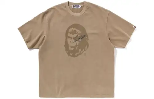 Bape Wgm Garment Dyed Relaxed Fit Tee