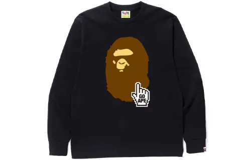 A BATHING APE T Shirts Men's Crew Neck Moderate Straight Fit