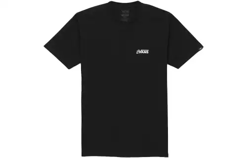 Vans T Shirts Unisex Black Crew Neck Moderate Straight Fit