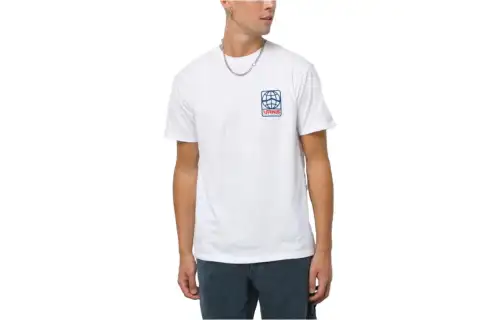 Vans Worldwide Ss Tee White T Shirt Men's White