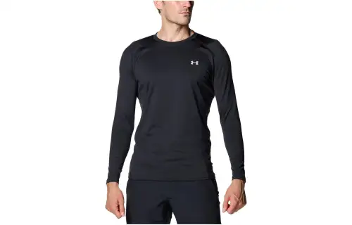 Under Armour T Shirts Men's Black Crew Neck Moderate Straight Fit