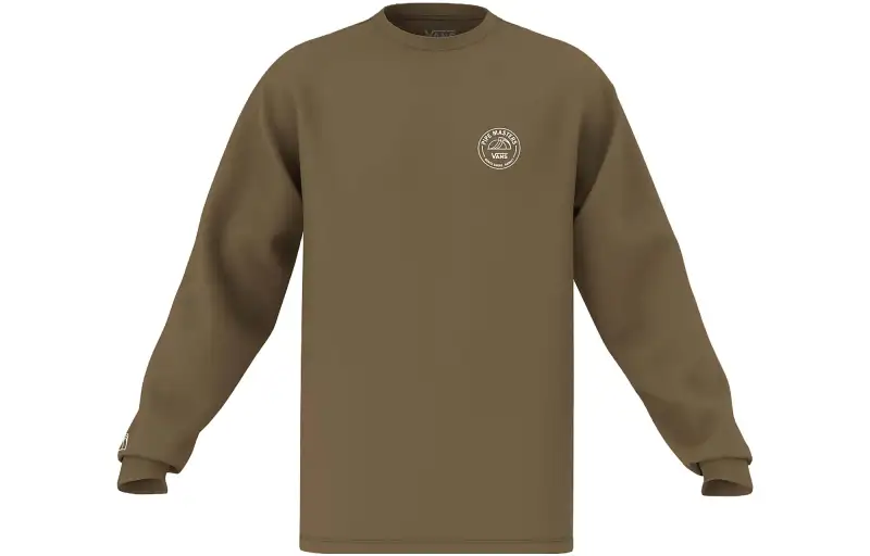 Vans 2023 Pipe Masters Poster Long Sleeve T Shirt T Shirt Men's Kangaroo Brown