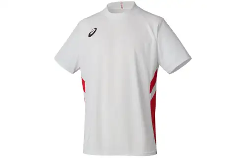 ASICS T Shirts Men's White Crew Neck Moderate Other