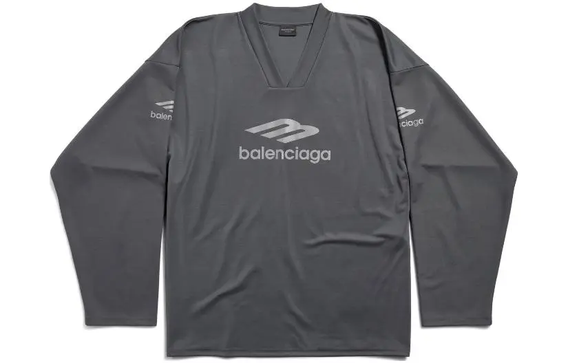 Balenciaga FW23 T Shirt Men's Loose Fit Gray
