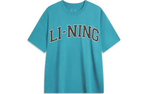 Li Ning Sports Fashion Collection T Shirt Unisex Reef Cyan