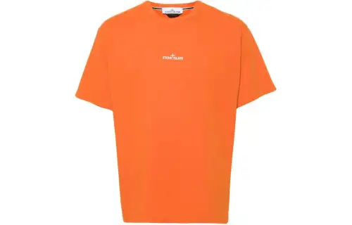 STONE ISLAND T Shirt Men's Orange