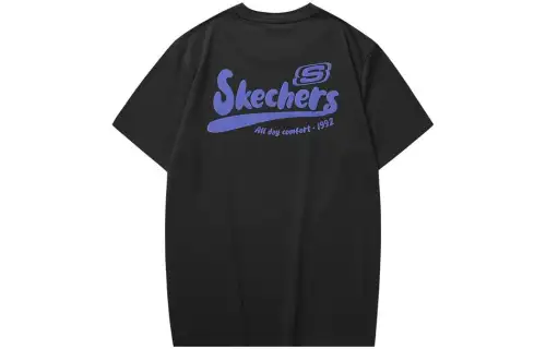 Skechers Colorful T Shirt Unisex Carbon Black