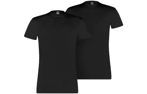 PUMA Lot De 2 T Shirts Col Rond Basiques Pour Homme T Shirt Men's 2 Pack Black