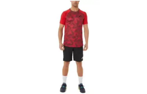 Asics Short Sleeved T Shirts Men's Red