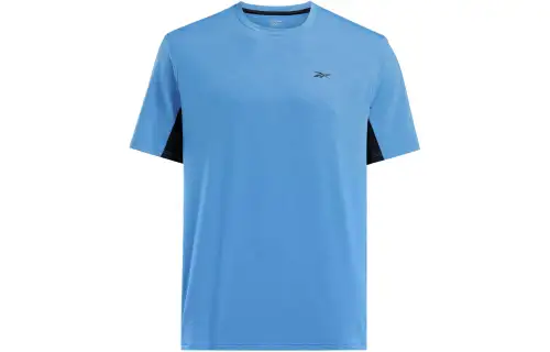 Reebok T Shirts Men's Blue Crew Neck Moderate Straight Fit