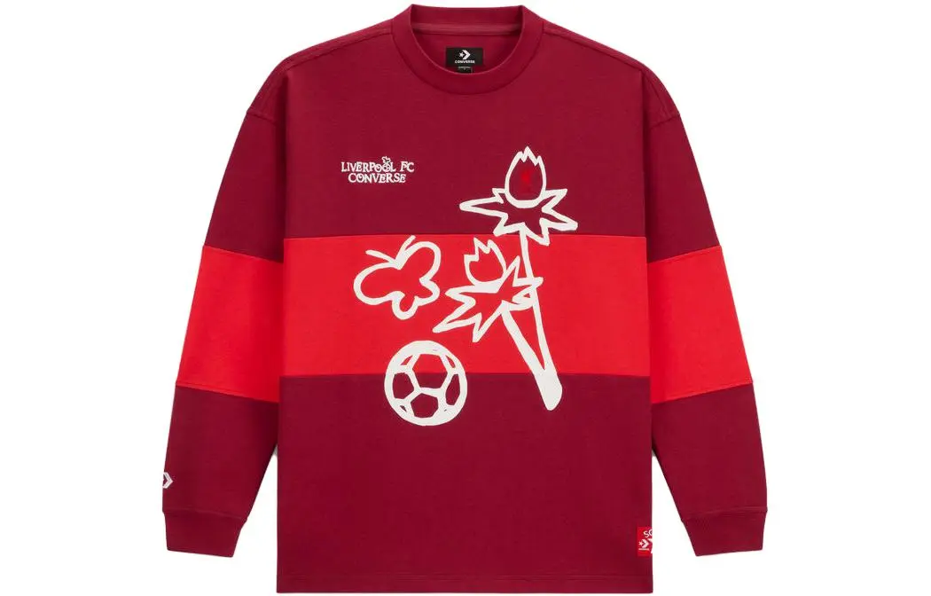 Converse T-Shirts Men's Red Crew Neck Moderate Straight Fit